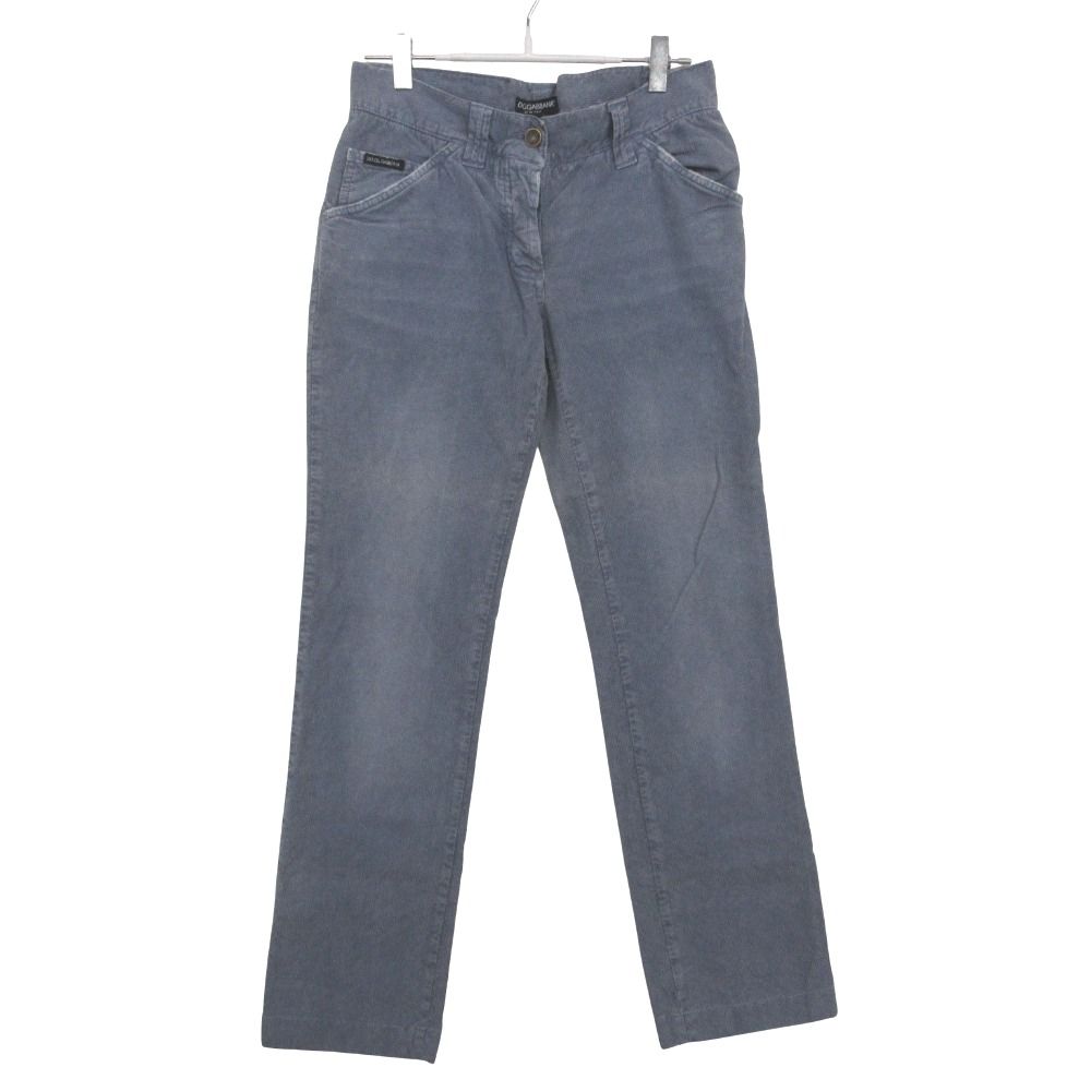 DOLCE&GABBANA ドルチェアンドガッバーナ デニムパンツ ボトムス コットン ストレート ブルー 38【M】 レディース 【中古】