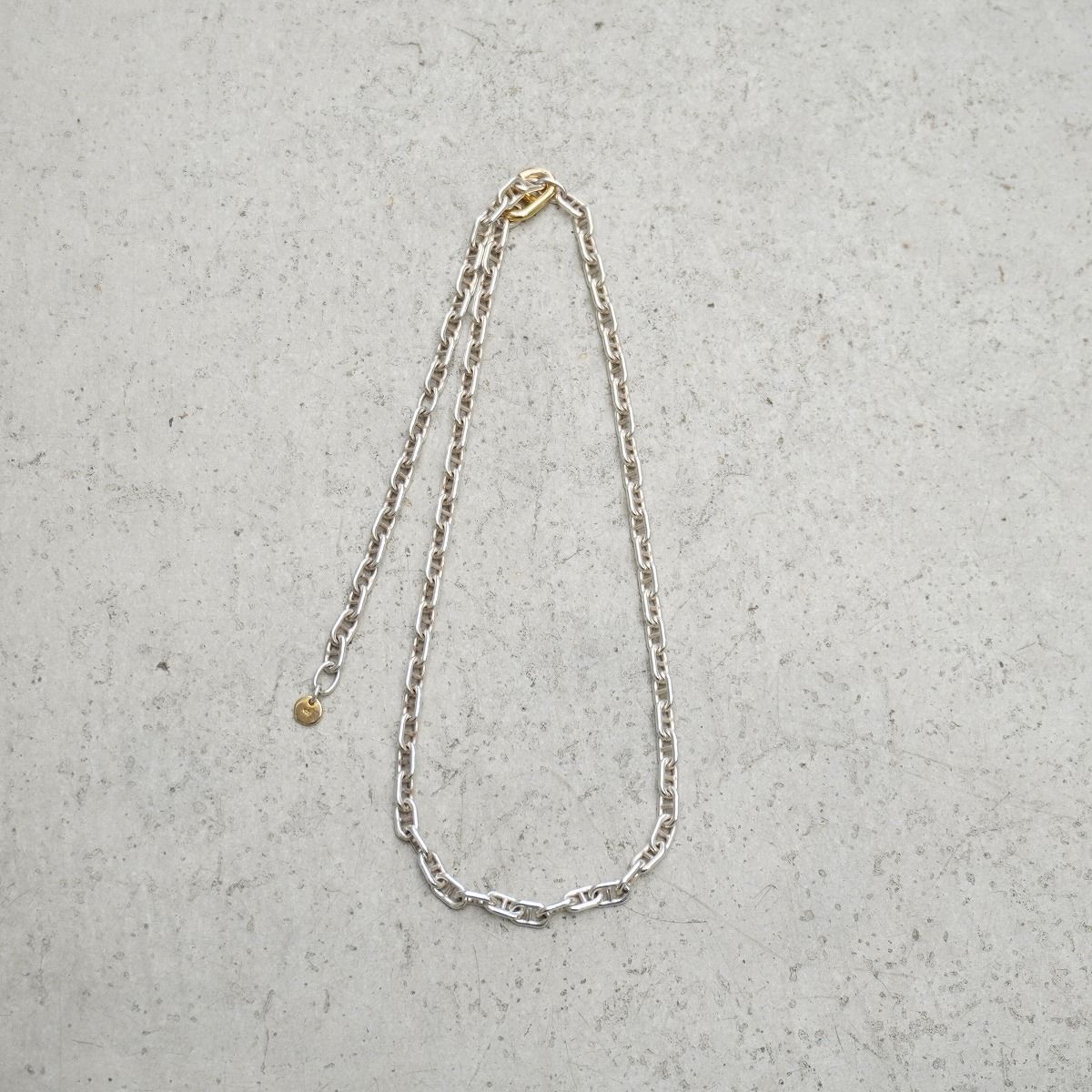 美品 H'eres ヒアーズ GEN NEUTRAL MIX NECKLACE アンカー マリーナ