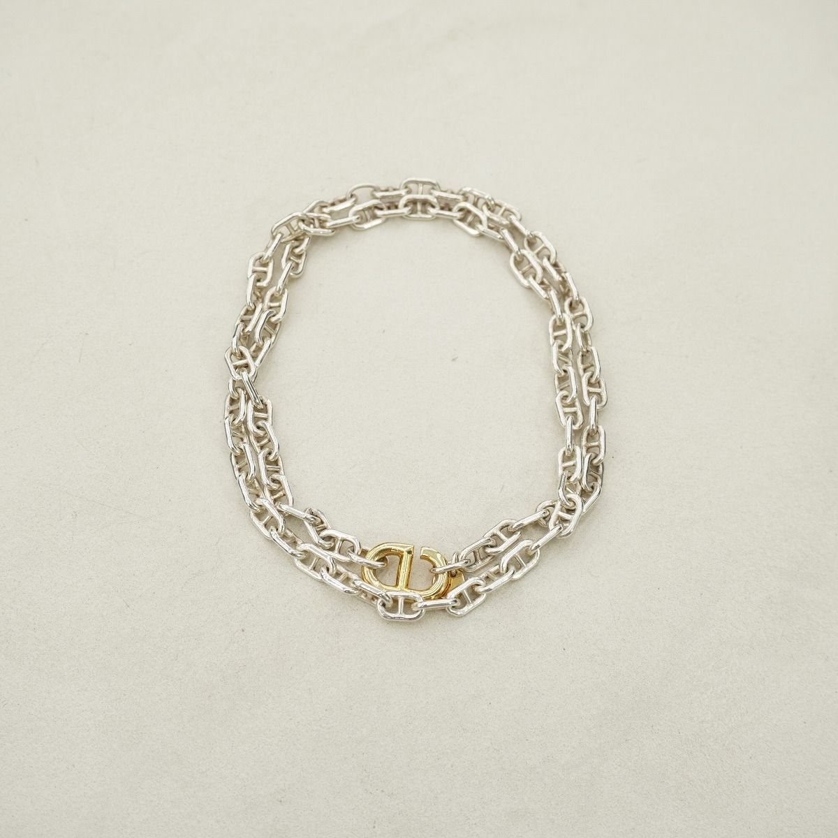 美品 H'eres ヒアーズ GEN NEUTRAL MIX NECKLACE アンカー マリーナ