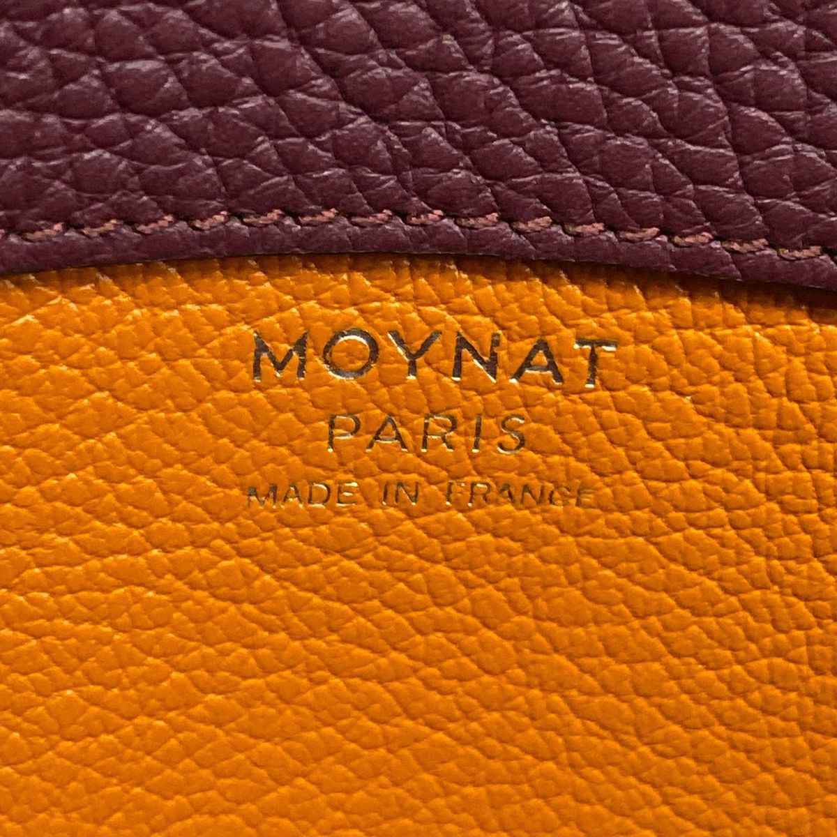 MOYNAT(モワナ) セカンドバッグ美品 - ダークブラウン×ボルドー クラッチバッグ レザー