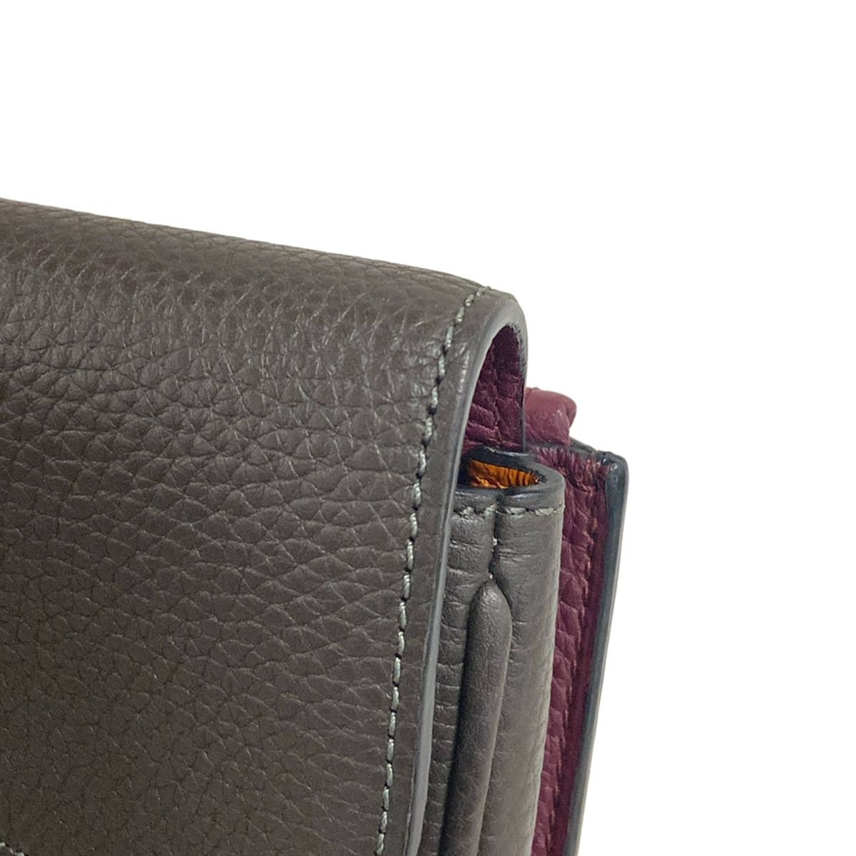 MOYNAT(モワナ) セカンドバッグ美品 - ダークブラウン×ボルドー クラッチバッグ レザー