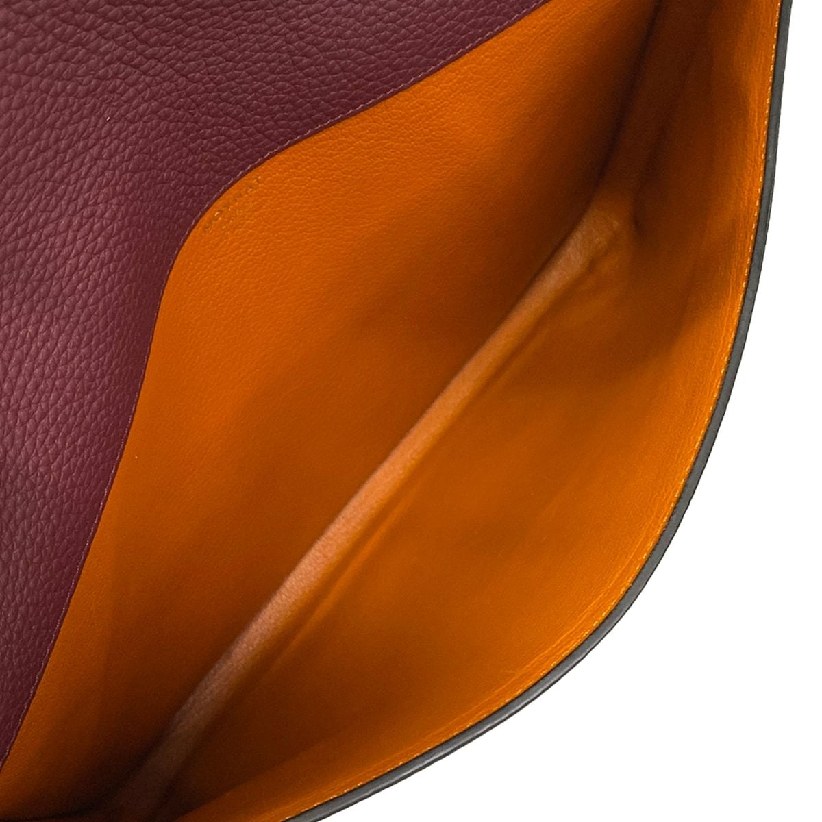 MOYNAT(モワナ) セカンドバッグ美品 - ダークブラウン×ボルドー クラッチバッグ レザー
