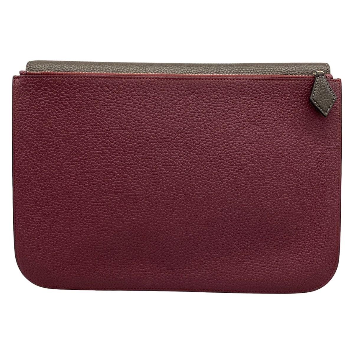 MOYNAT(モワナ) セカンドバッグ美品 - ダークブラウン×ボルドー クラッチバッグ レザー