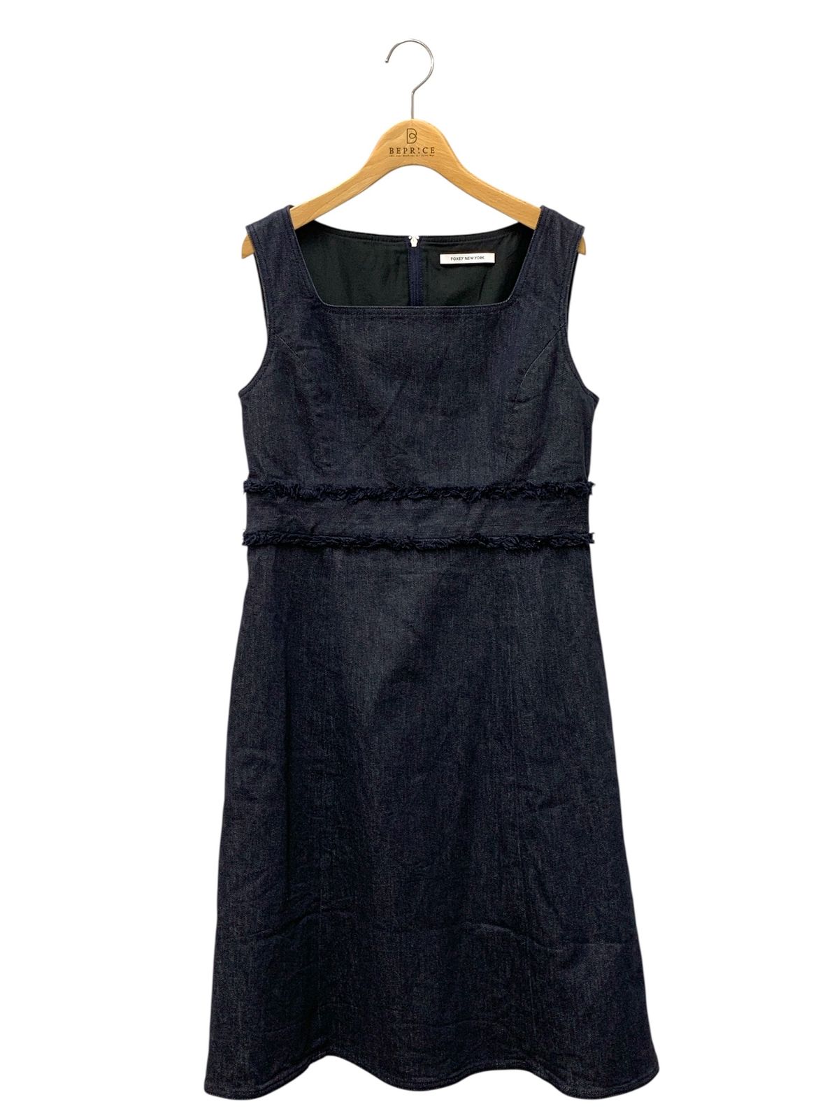 フォクシーニューヨーク Monroe Denim Dress 41679 ワンピース 42 ネイビー ITELO5F2GRZK