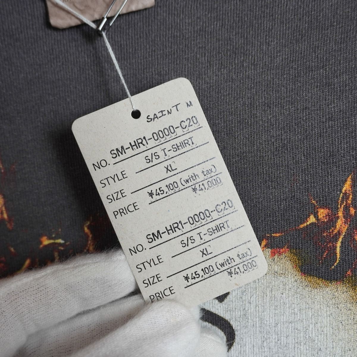 正規 美品 25AW SAINT MICHAEL セントマイケル NAS_SS TEE NaS ナズ T