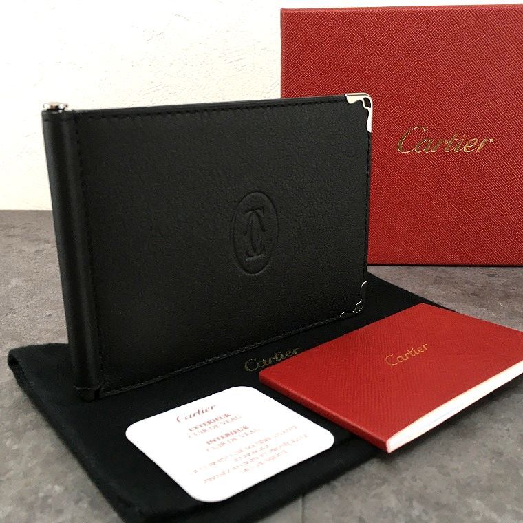 未使用品 Cartier マネークリップ CRL3001371 マストライン ブラック 箱付き 613 未使用品 Cartier マネークリップ CRL3001371 マストライン ブラック