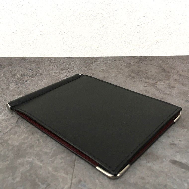 未使用品 Cartier マネークリップ CRL3001371 マストライン ブラック
