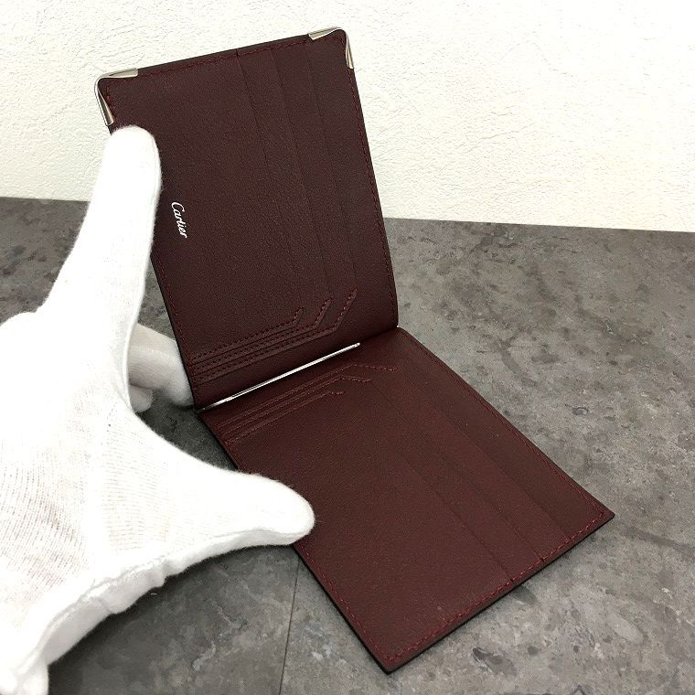 未使用品 Cartier マネークリップ CRL3001371 マストライン ブラック
