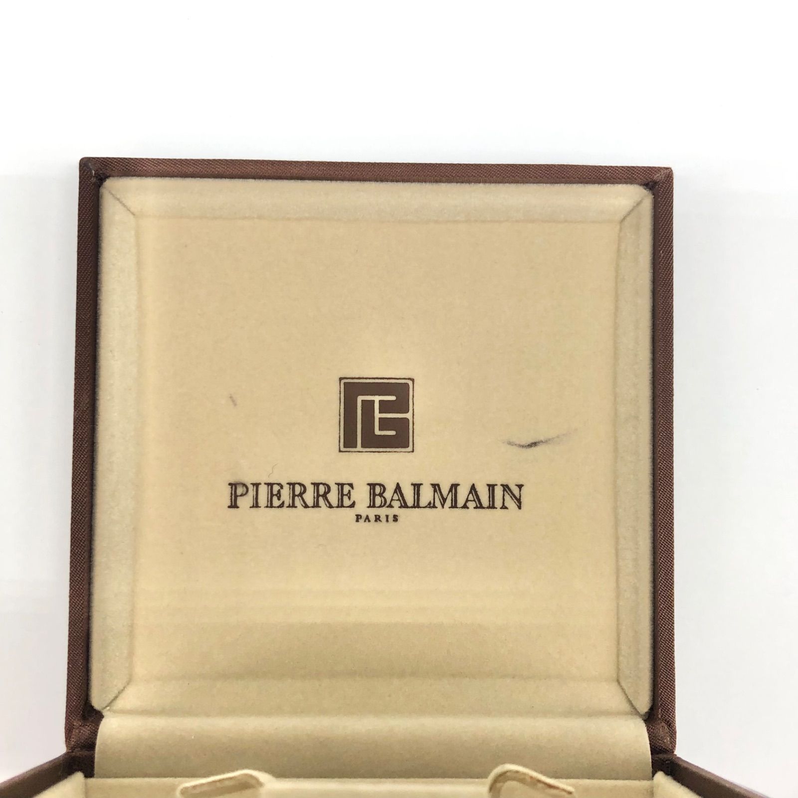 ３本セットバルマン非売品 ピエール・バルマン ネクタイピン カフス セット 幾何学的 シルバー