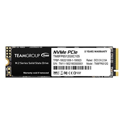TEAMGROUP (旧称 Team) M.2 SSD 512GB PCIe Gen3x4 MP33シリーズ 日本国内5年正規保証 TM8FP6512G0C101i e2aa0193