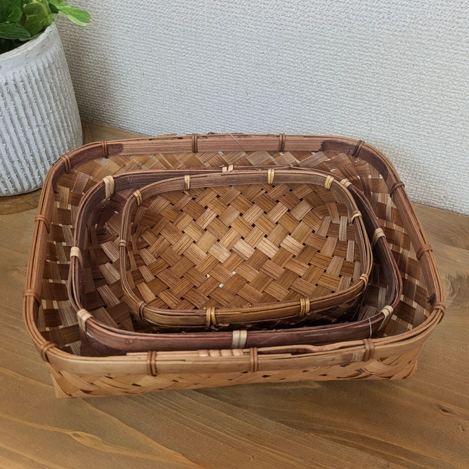 バンブーかごサイズ違い【１１個セット】 6,775円