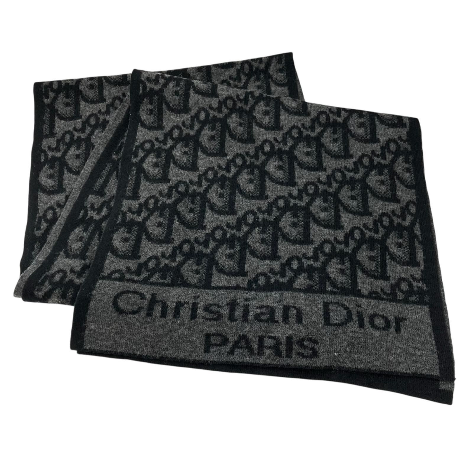 186000 Christian Dior クリスチャンディオール マフラー トロッター柄 ユニセックス