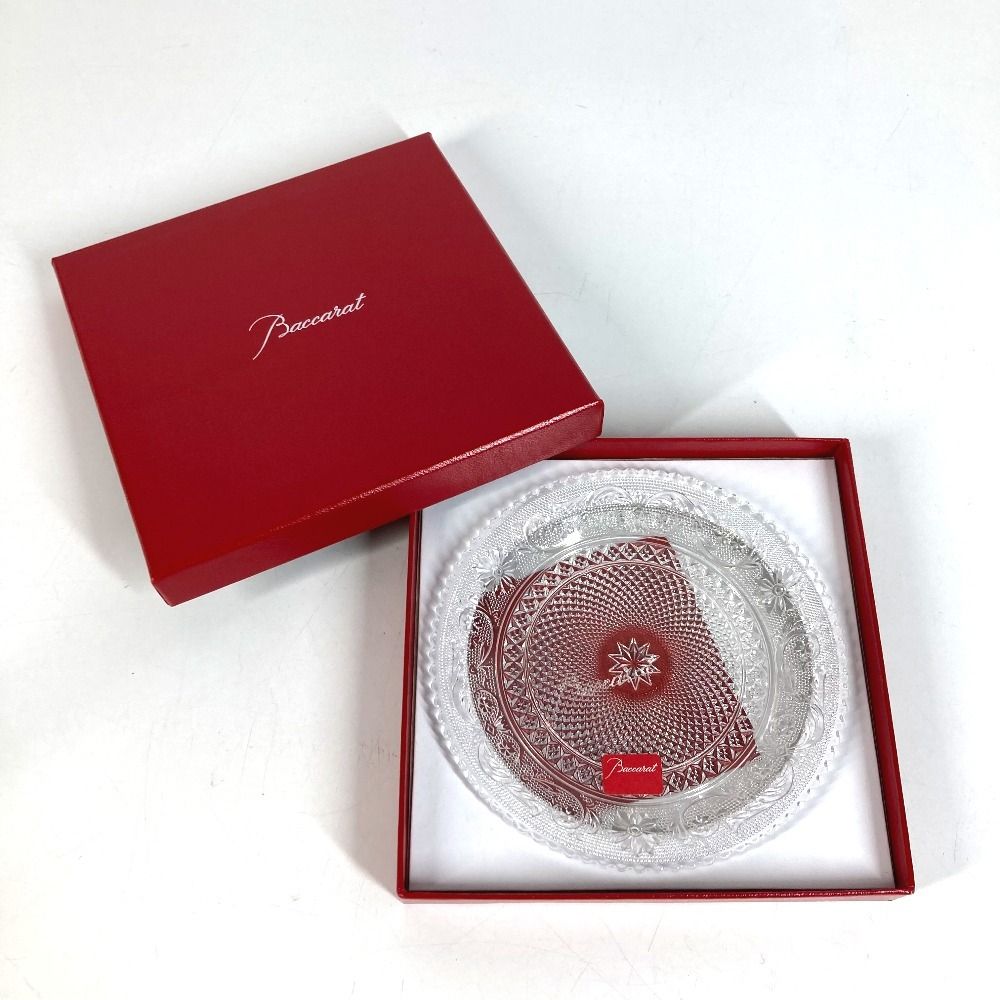 Baccarat バカラ お皿 アラベスク デザートプレート ガラス クリア