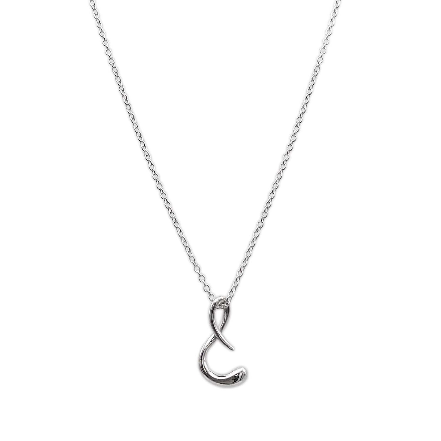 TIFFANY&Co. ティファニー レター S イニシャル ネックレス ペンダント エルサペレッティ SV925 シルバー 新品仕上済 レディース 【中古】