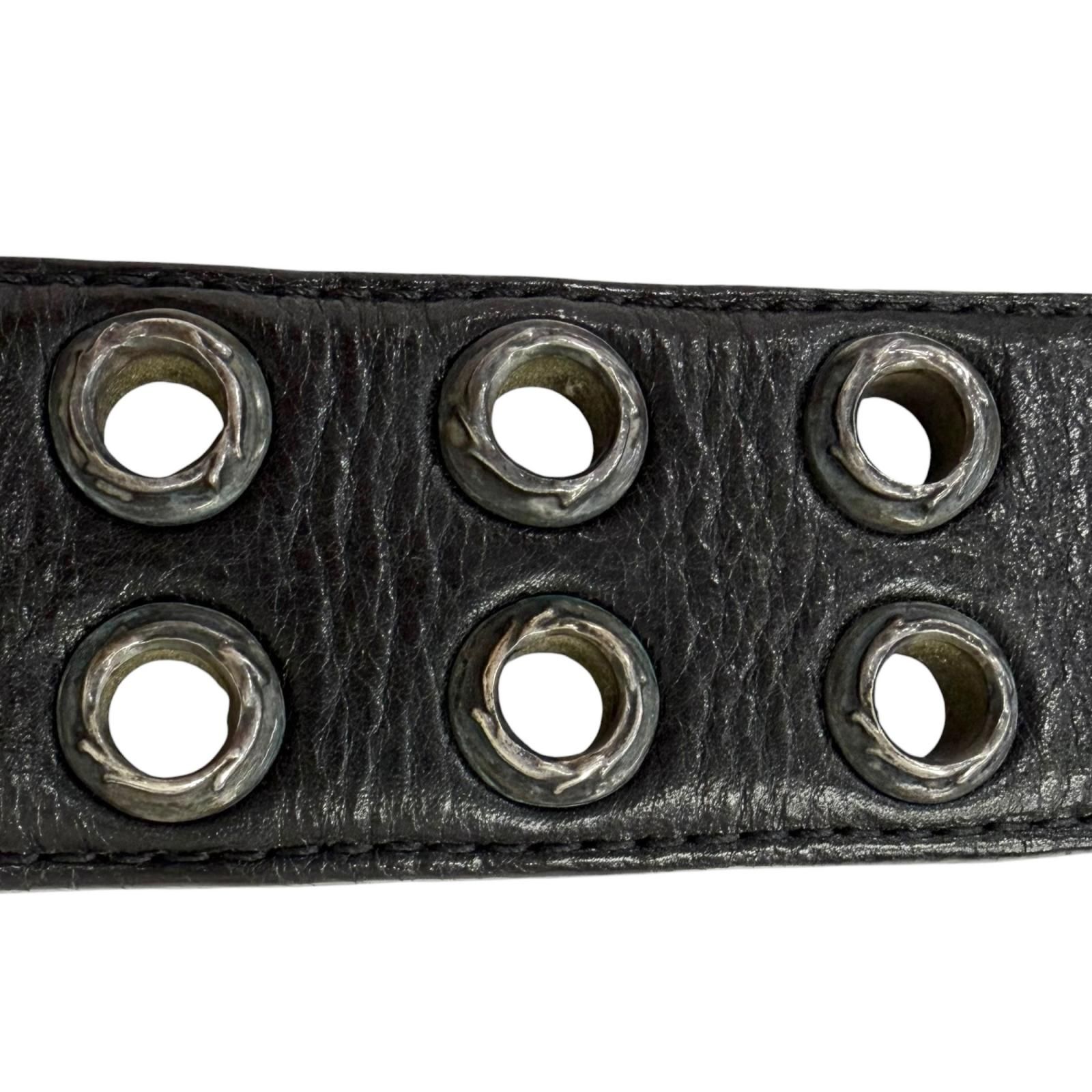 良品□CHROME HEARTS クロムハーツ STRAP DBL GROMMET レザー SV925