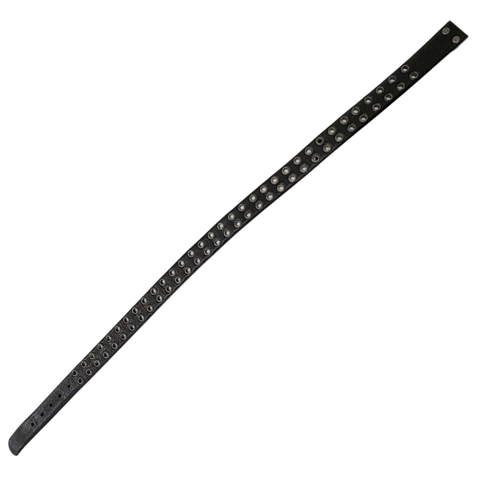 良品□CHROME HEARTS クロムハーツ STRAP DBL GROMMET レザー SV925