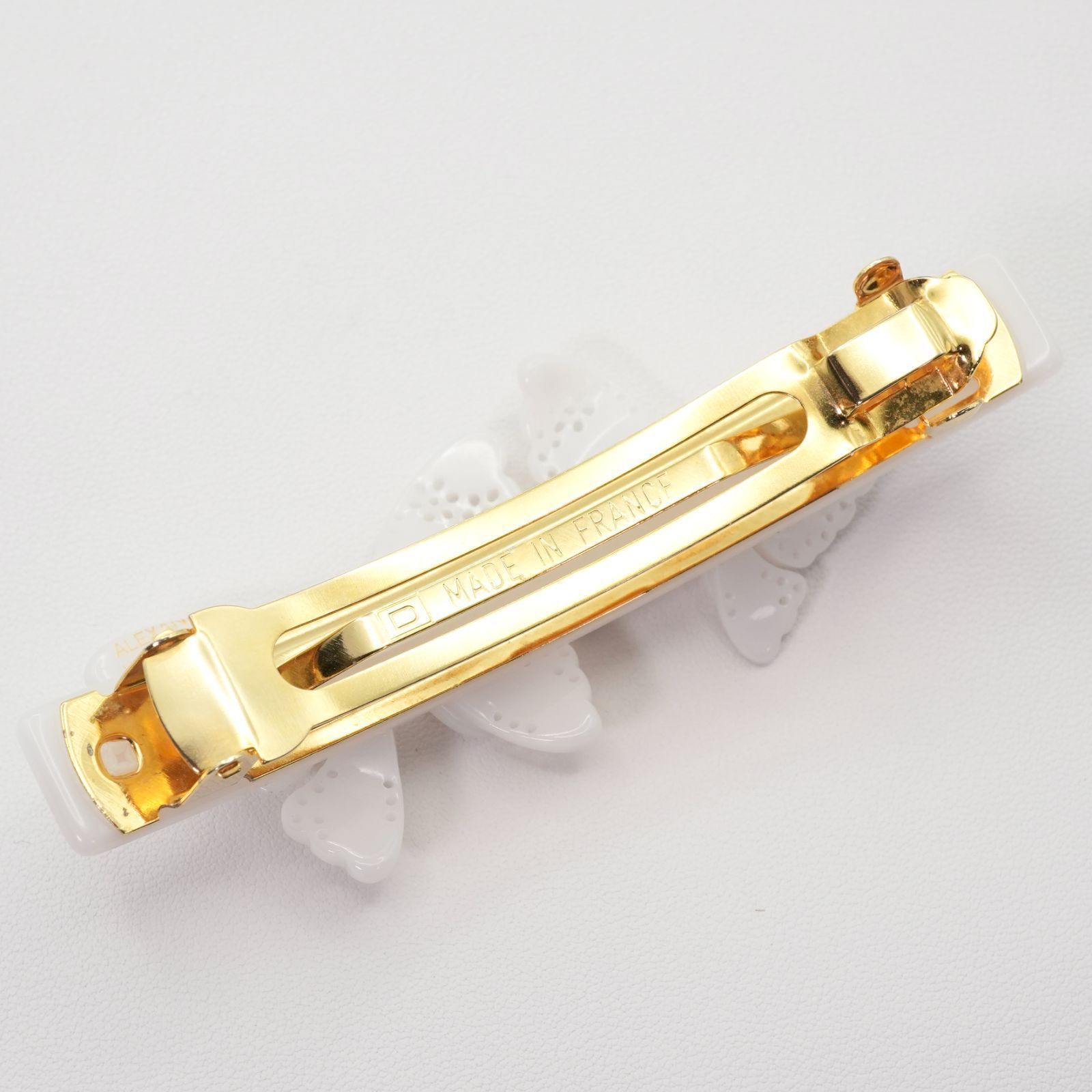 希少 美品 アレクサンドルドゥパリ 蝶々 バレッタ バタフライ/25-1305M