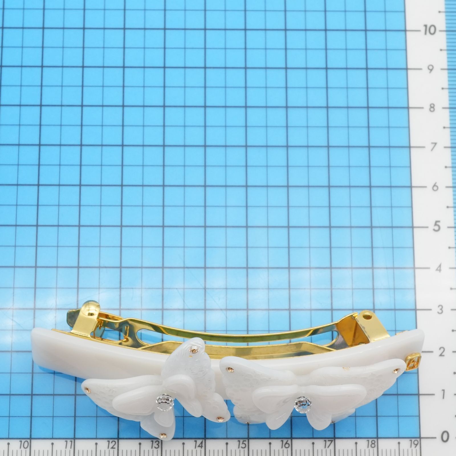 希少 美品 アレクサンドルドゥパリ 蝶々 バレッタ バタフライ/25-1305M