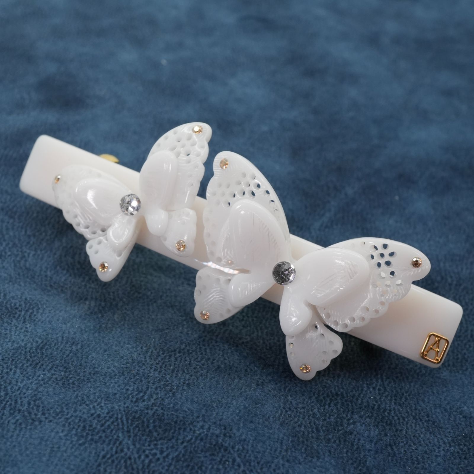 未使用　アレクサンドルドゥパリ　バレッタ　蝶　バタフライ 希少 美品 アレクサンドルドゥパリ 蝶々 バレッタ バタフライ/25-1305M