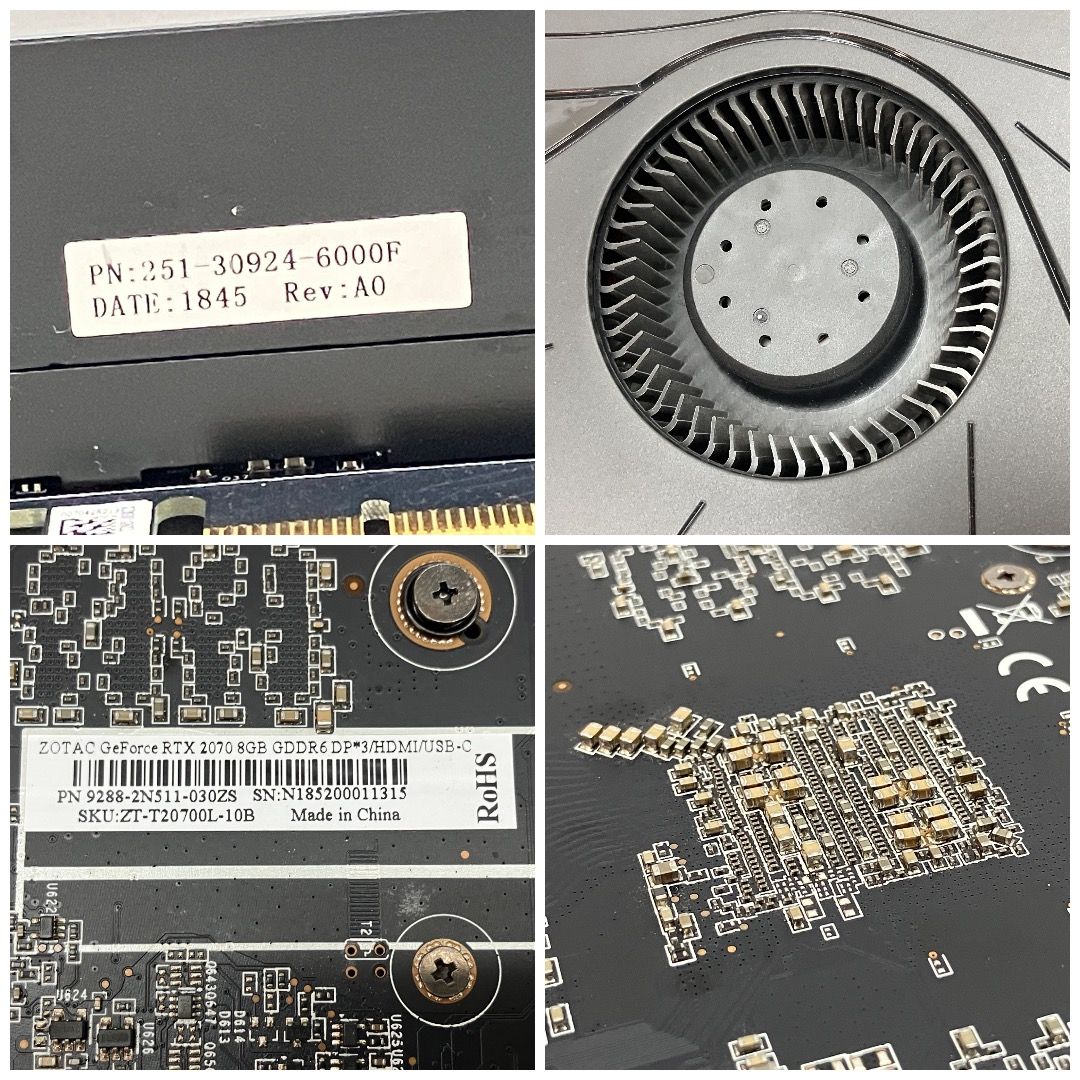 ZOTAC RTX 2070 8GB ジャンク グラボ PCパーツ - メルカリ