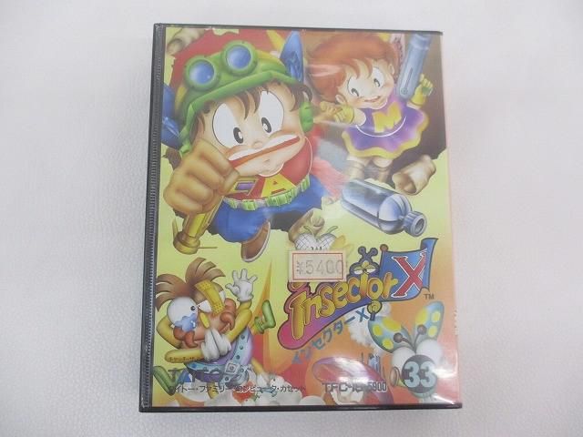 中古品 ゲーム ファミコン ソフト インセクターX 箱説・はがき付き