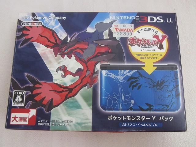中古品 ゲーム ニンテンドー3DS LL 本体 SPR-001 ポケットモンスター Yパック 動作品 箱付き