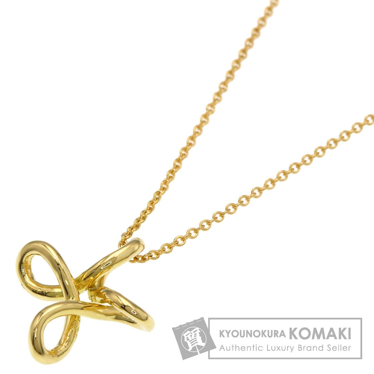 TIFFANY&Co. ティファニー インフィニティ クロス ネックレス K18YG レディース [中古] 63,399円