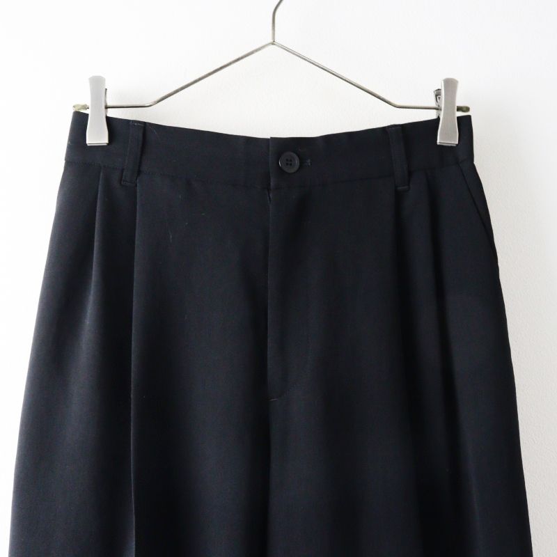美品 カフネ cafune イージータックワイドパンツ 38＼ブラック