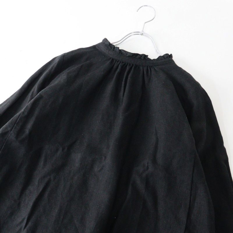 定番 ネストローブ nest Robe リネンスタンドフリルブラウス F