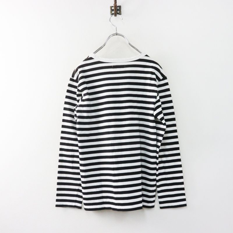 アニエスベー agnes b. 細ボーダー コットン 長袖 Tシャツ Cool T2