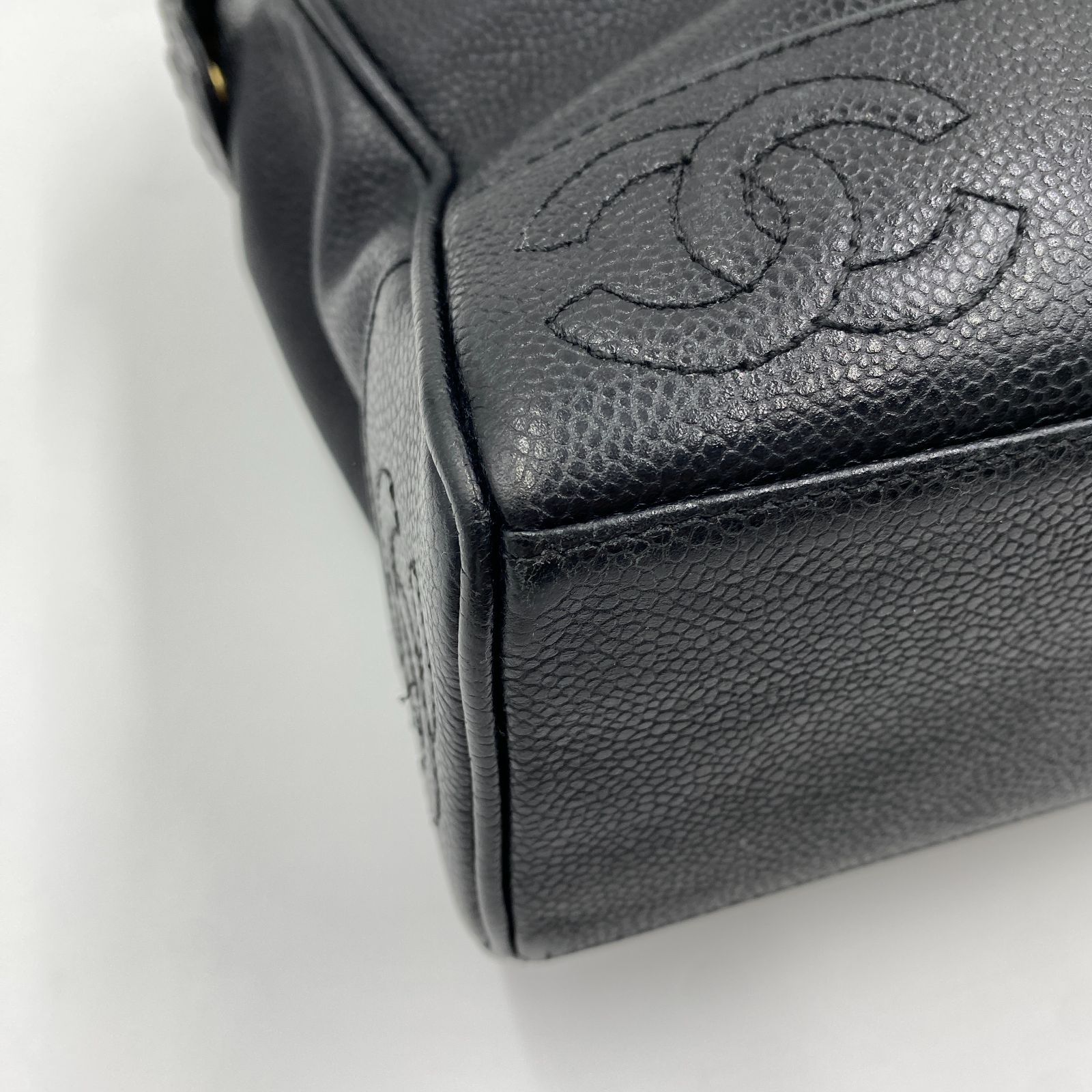 シャネル CHANEL トリプルココ キャビアスキン チェーン ショルダー