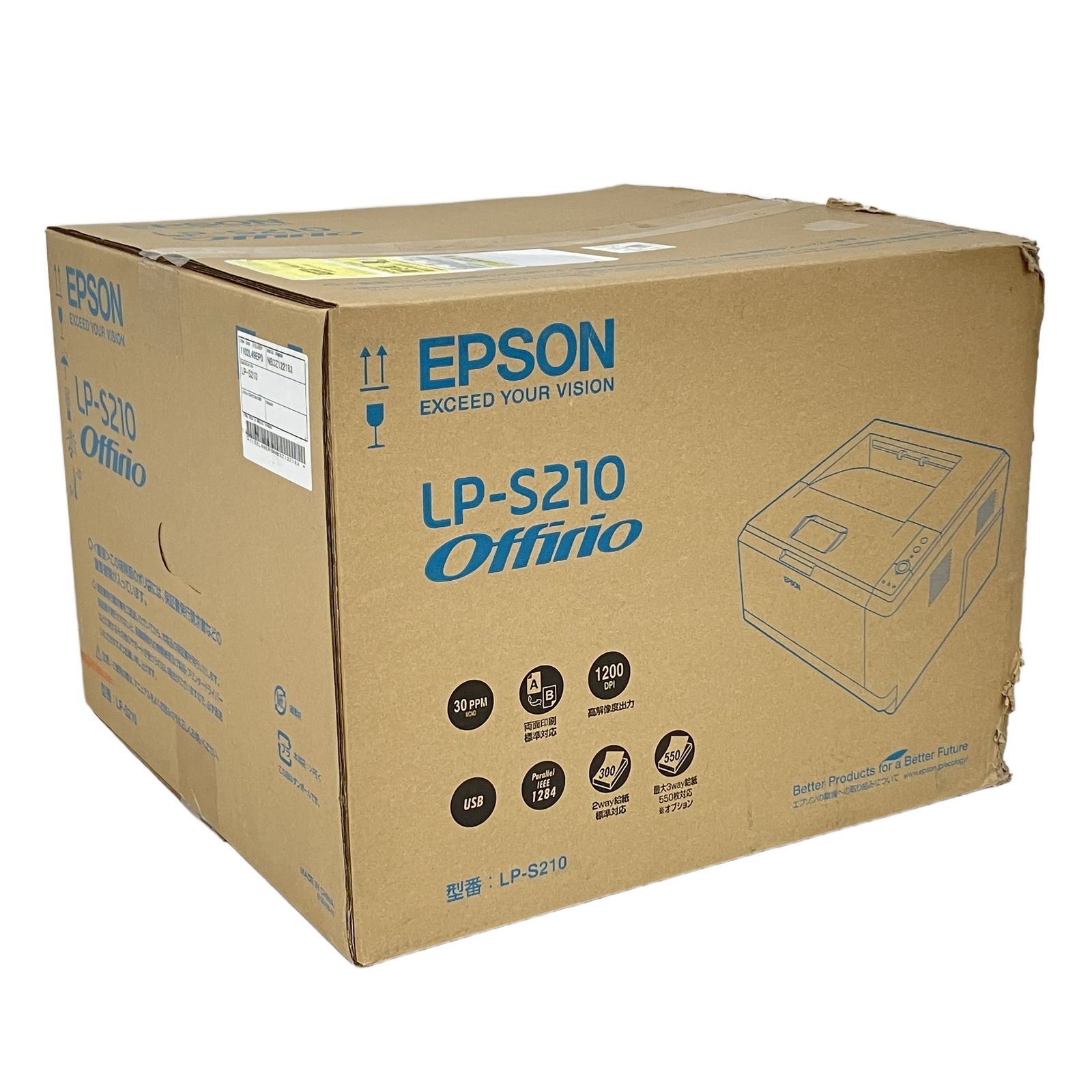 【新品】EPSON LP-S210P レーザープリンター 本体 未使用】EPSON LP-S210 レーザープリンター - メルカリ