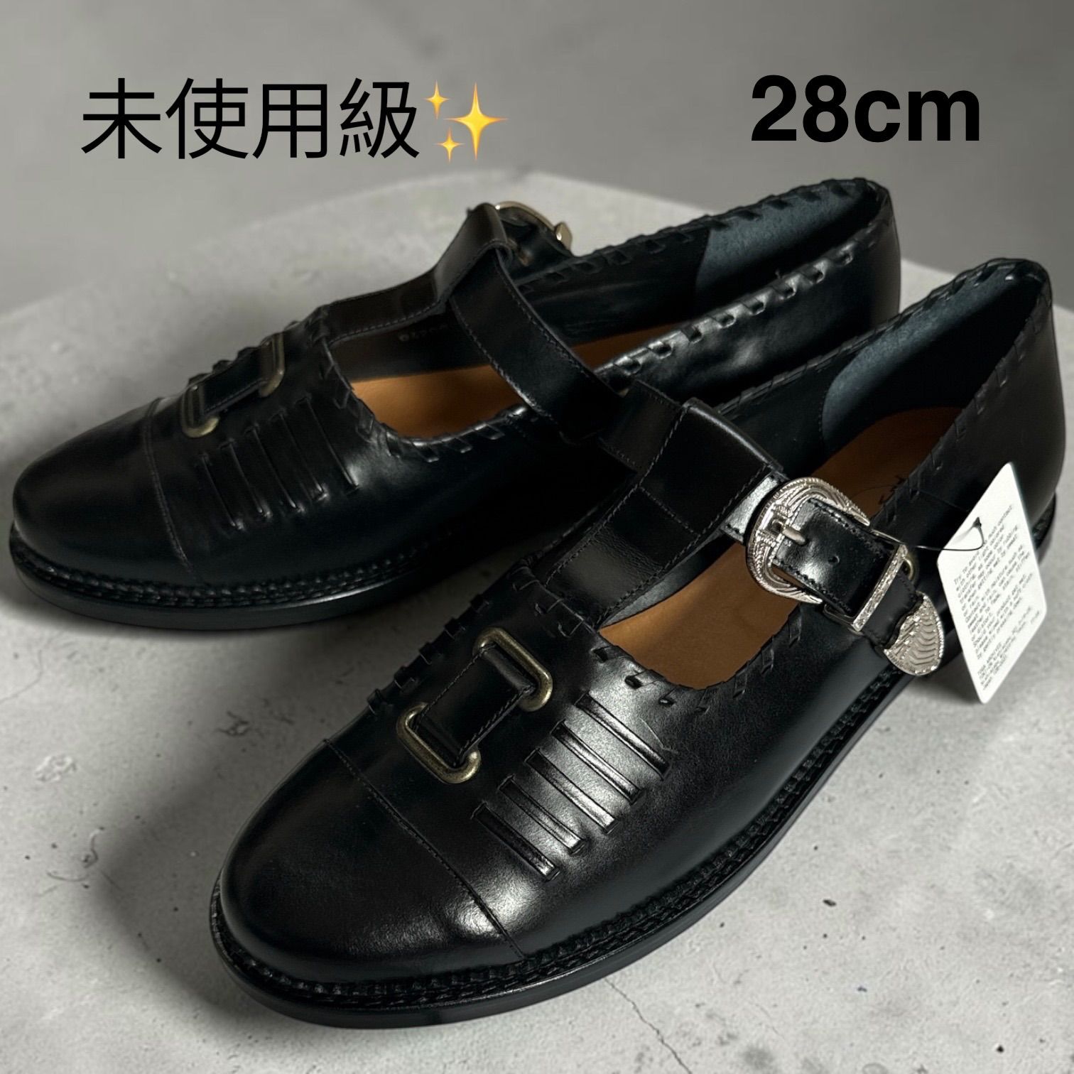 未使用級】トーガビリリース TOGA VIRILIS Tストラップ メタルバックル 
