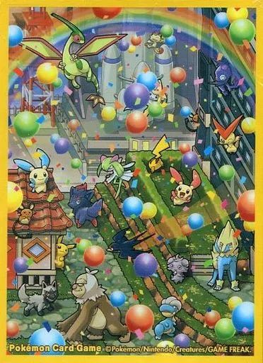 [Used] Supply Pokémon Card Game Gym Deck Shield (Sleeve/60 Sheets) “Where's Jirachi?” Pokemon card gym participation prize