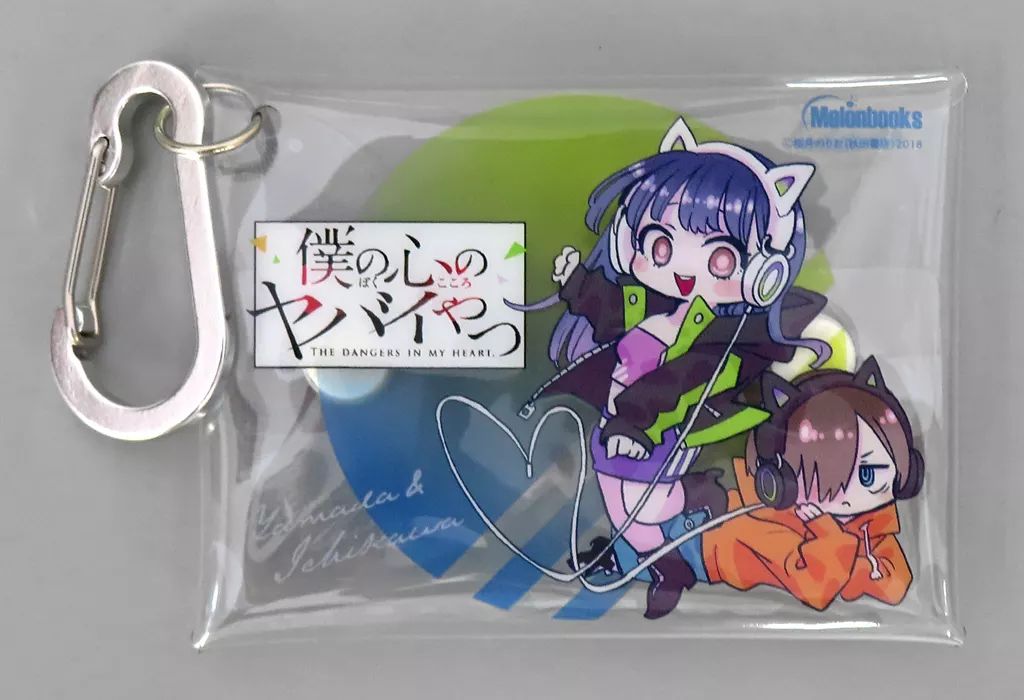 [Used] Cell Phone Supply [Single Item] Sakurai Norio Illustrated Earphone Case with Carabiner “Comics My Heart Dangerous Guy Volume 11 Melon Books Limited Edition” Bundle Bonus