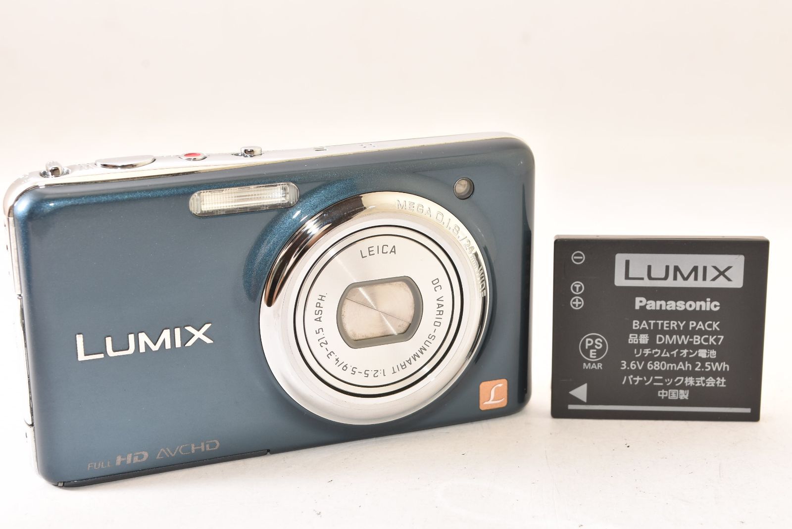 Panasonic パナソニック LUMIX DMC-FX77 スエードブルー コンパクト