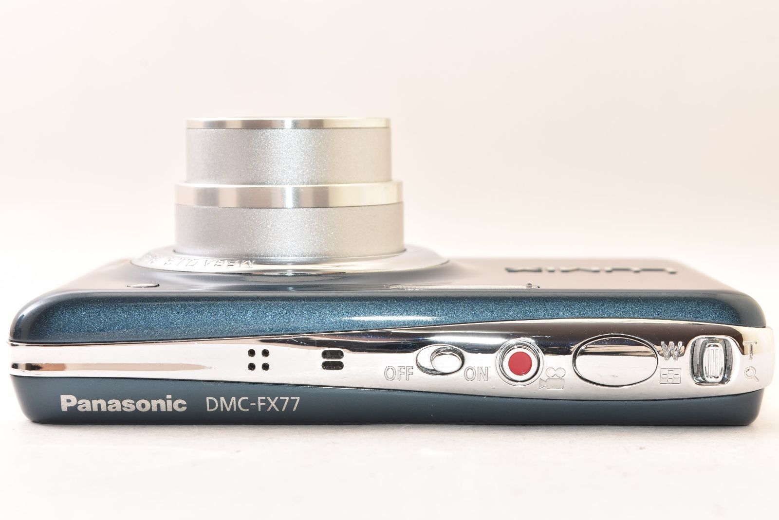 パナソニック デジカメ LUMIX DMC-FX77 スエードブルー 美品 Panasonic パナソニック LUMIX DMC-FX77 スエードブルー コンパクト
