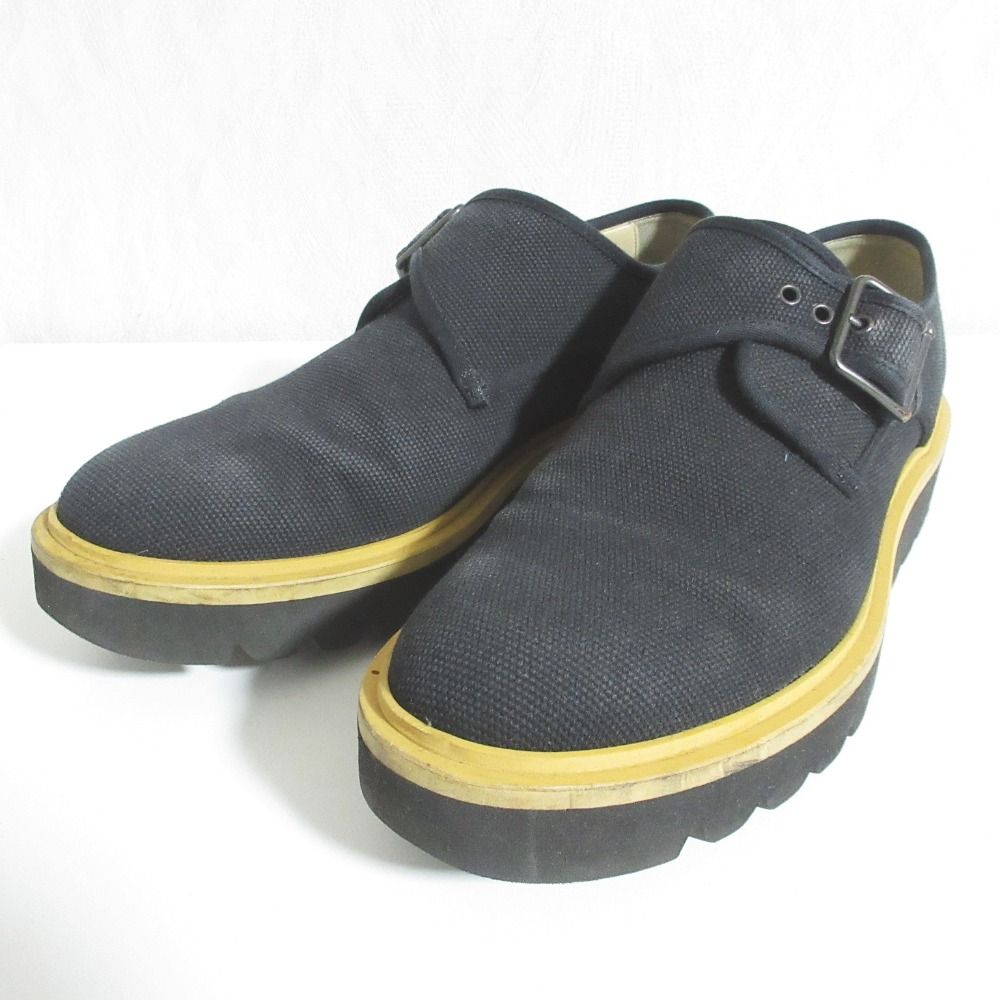 良品 Stella McCartney ステラマッカートニー KARMA/DAYDREAM キャンバススニーカー サイズ41.5 28.5cm相当 ブラック メンズ 古着 中古 USED