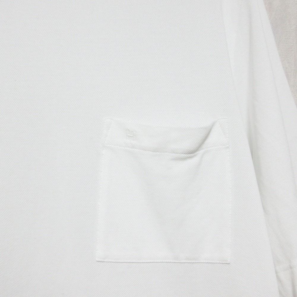 美品 23SS HERMES エルメス H刺繍 ポケット 鹿の子 Tシャツ 32-57075