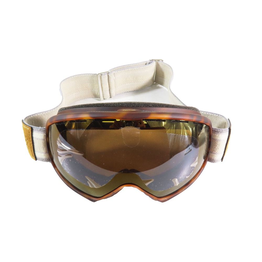 未使用 OLIVER PEOPLES オリバーピープルズ Brunello Cucinelli ブルネロ・クチネリ OP ASPEN スキー スノーゴーグル ブラウン ホワイト メンズ レディース 古着 中古 USED
