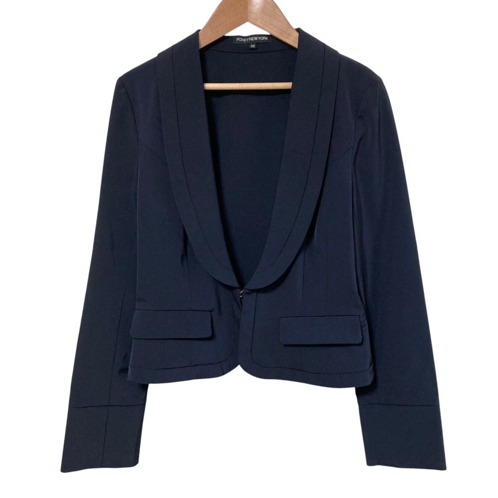 美品 FOXEY NEW YORK フォクシーニューヨーク ストレッチジャケット