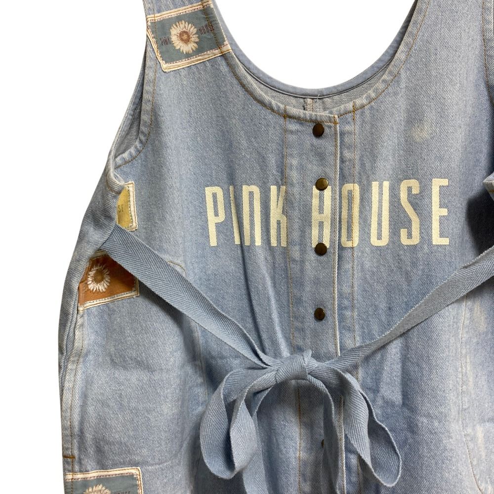 美品 PINK HOUSE ピンクハウス ロゴワッペン デニム ジャンパー