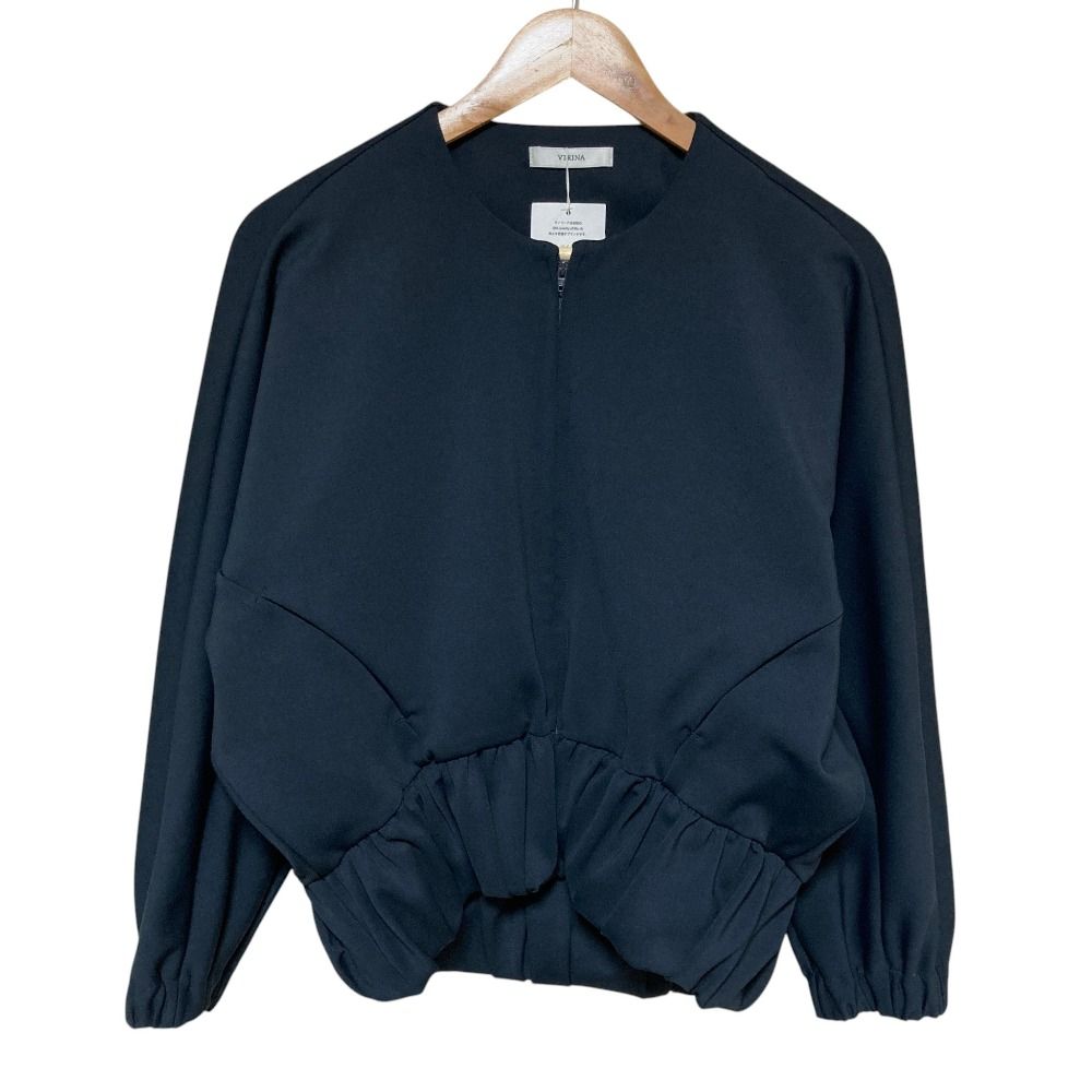 未使用 24AW VIRINA ヴィリーナ オークリーブルゾン ジップアップノー