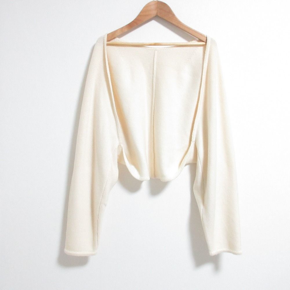 美品 FOXEY フォクシー Bolero Chaton カシミヤニット ボレロカーディガン 38524 アイボリー レディース 古着 中古 USED 21,114円