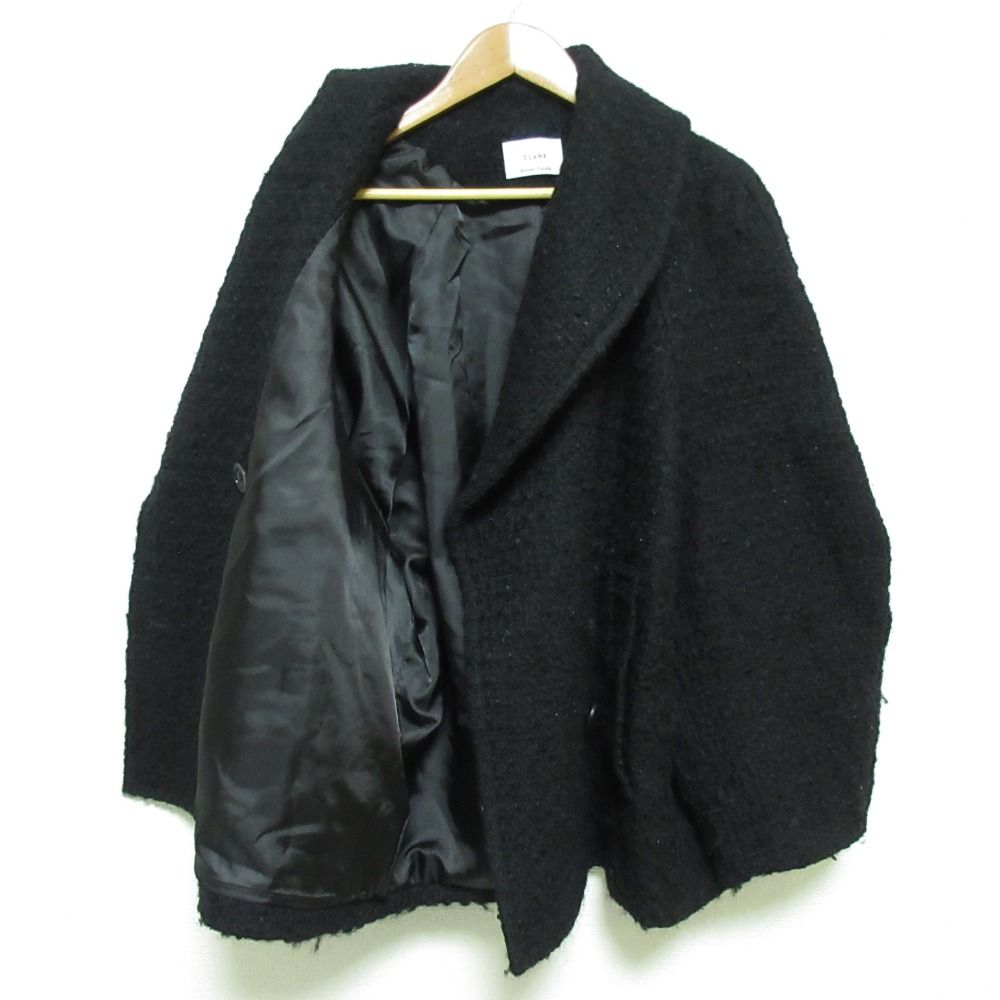 レディース CLANE OVER TWEED COAT 田中みな実 ブラック サイズ2