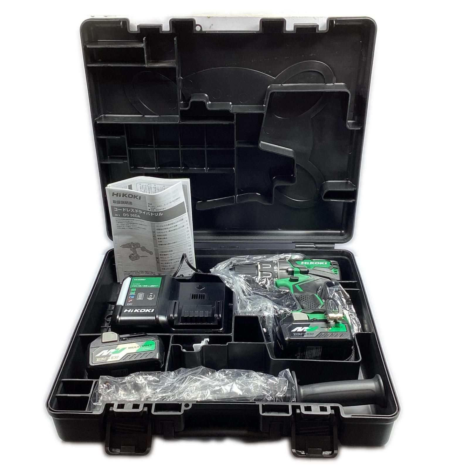 HiKOKI ハイコーキ 36v コードレスドライバドリル 充電器・バッテリ2個 