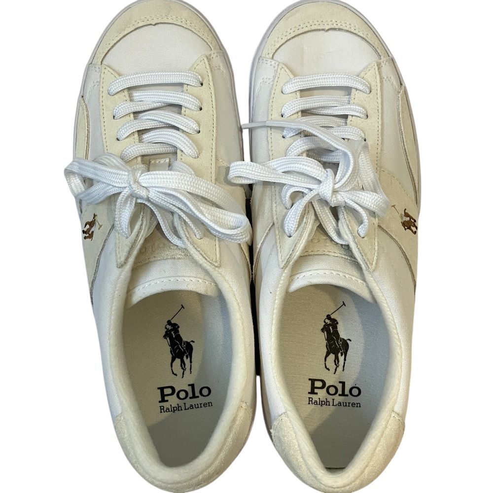 未使用 POLO RALPH LAUREN ポロラルフローレン キャンバス レザー 
