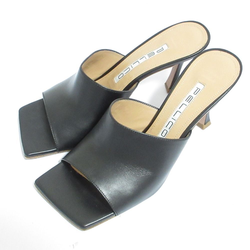PELLICO ALICE ミュール サンダル ペリーコ　37 美品 PELLICO ペリーコ ALICE 80 スクエアトゥ ミュールサンダル