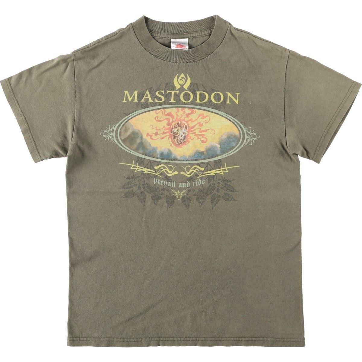 古着 テネシーリバー TENNESSEE RIVER MASTODON マストドン ドクロ柄 スカル柄 バンドTシャツ バンT メンズS相当/eaa655540