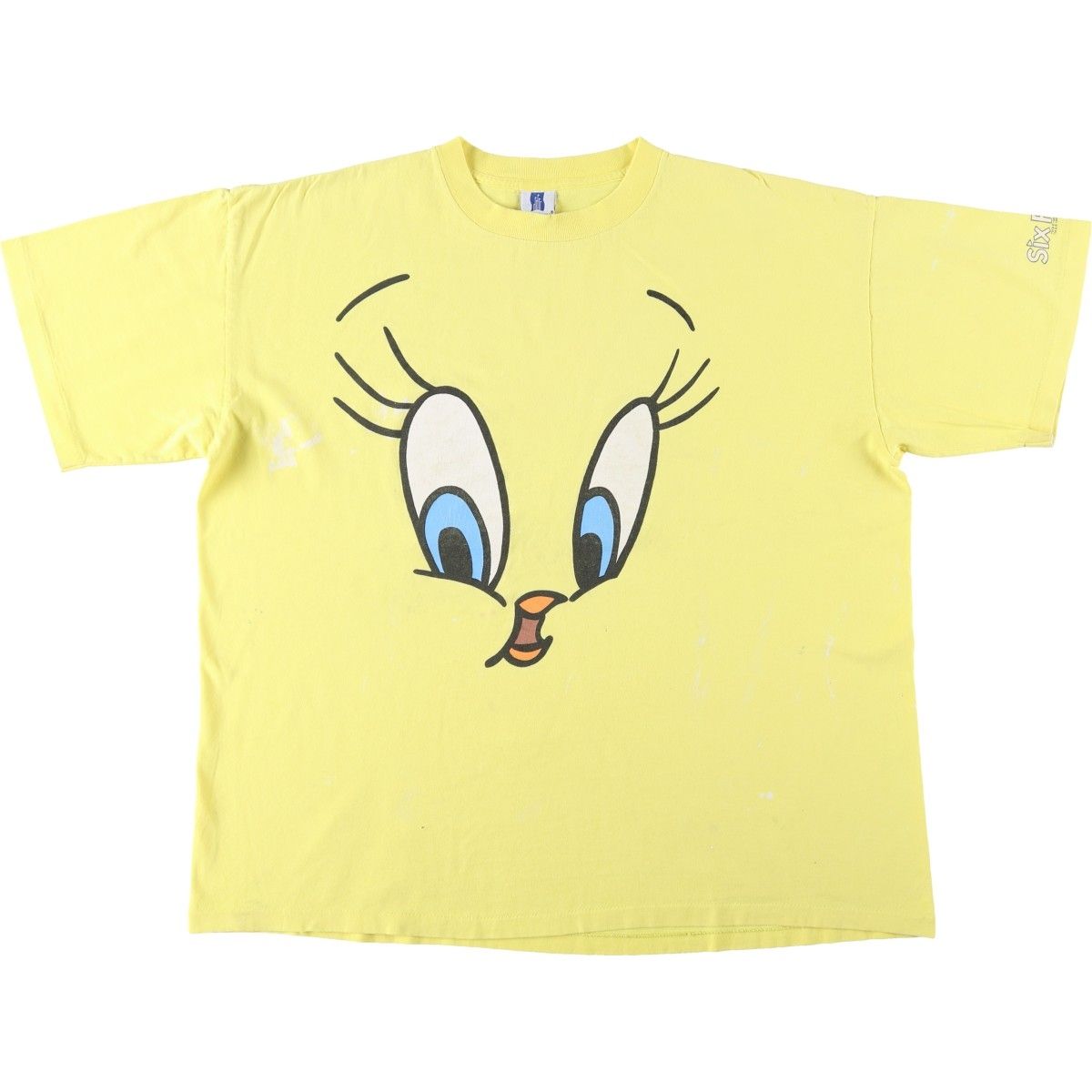 古着 90年代 Six Flags LOONEY TUNES ルーニーテューンズ トゥイーティー キャラクタープリントTシャツ USA製 メンズXXL相当/eaa656063